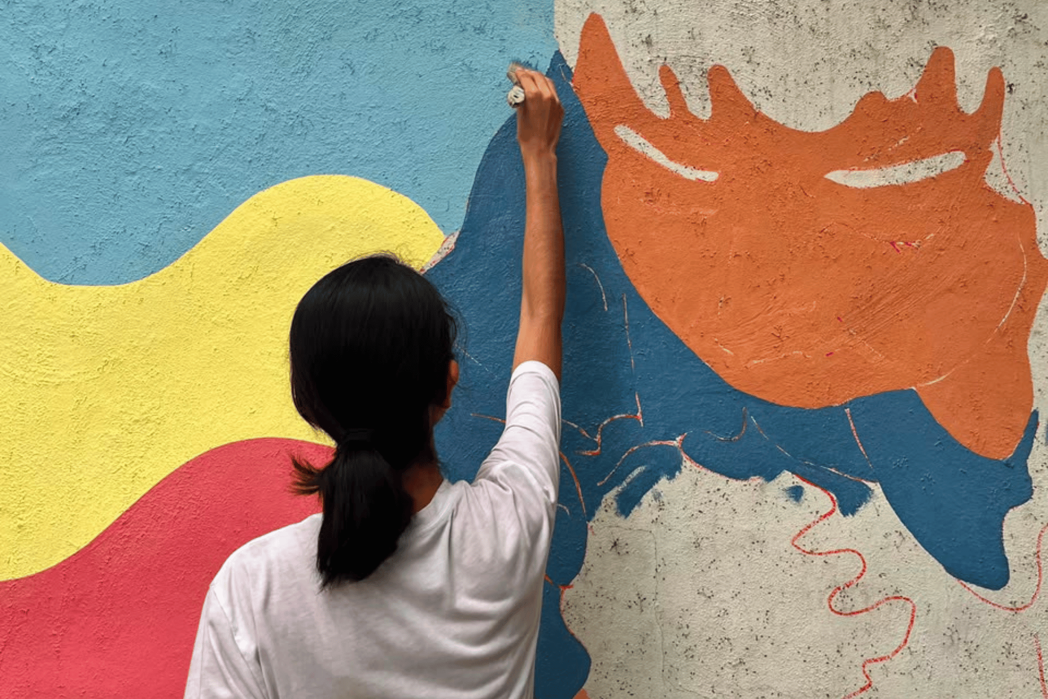 mural en parque