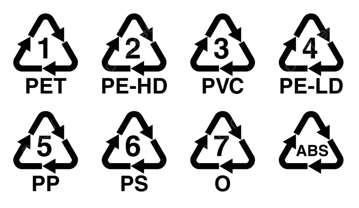 como identificar los tipos de plástico