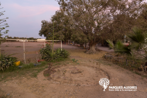 ¡Bomberos arborizan parque de Aguaruto!